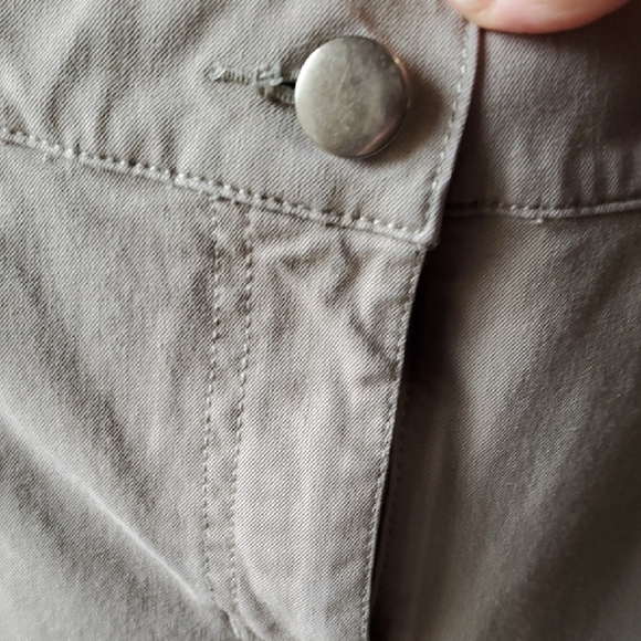 Eileen Fisher Tan Ankle Cropped Pants - Picture 4 of 10